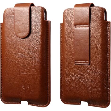 Étui universel pour téléphone portable en cuir de moins de 6,5 pouces (1/5)