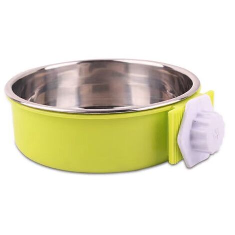 Bol amovible en acier inoxydable pour animaux de compagnie, petit bol d'eau, mangeoire, fournitures pour animaux de compagnie (1/4)