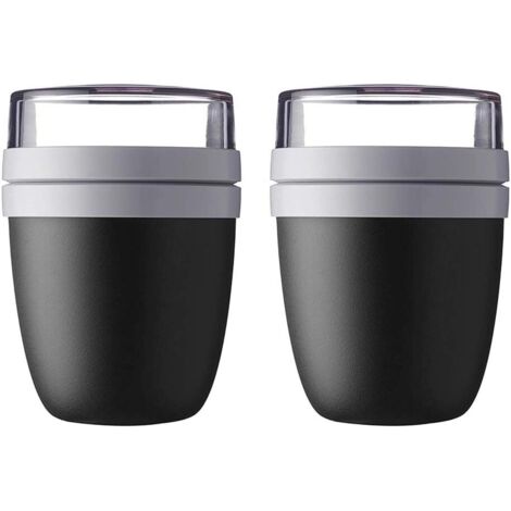 Mug à emporter 2 pièces (noir)-Fei Yu (1/2)