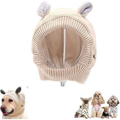 Couvre-oreilles pour chien de protection contre le bruit (beige)-Fei Yu