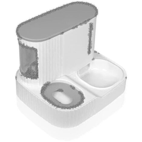 Ensemble distributeur d\'eau et de nourriture pour animaux de compagnie, distributeur automatique de nourriture pour chat, distributeur automatique d\'eau et de nourriture pour animaux de compagnie (1/3)