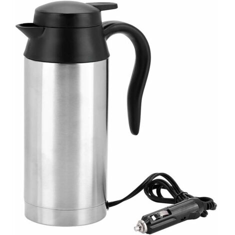 Bouilloire &Eacute,lectrique Voiture 24V Env.750ml Tasse Chauffante avec l'Allume-Cigare Bouteille Tasse &agrave, Caf&eacute, Mugs Camion Distributeur d'Eau Chaude Voyage Cadeau No&euml,l Chauffeur Pa (1/5)