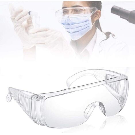 Lunettes de Sécurité, Surlunettes de Médicales Protection UV Anti-Buée pour l'agriculture l'industrie et Le Laboratoire Blanc-Fei Yu (1/5)