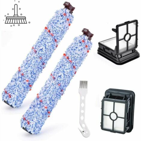 CrossWave Multi-Surface Brush Roll - Pièces de rechange pour filtres lavables 1608683, 160-8683, 1608684 pour aspirateur Bissell 1866F CrossWave 4 paquets (1/5)