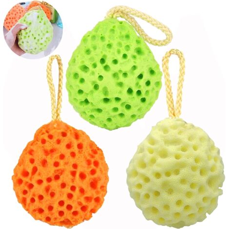 3 ppcs éponge de bain texture nid d'abeille-Fei Yu (1/5)