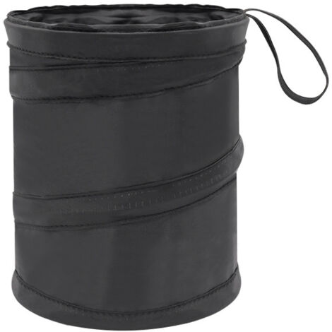 Poubelle noire pliable pour fournitures de voiture, boîte de rangement pour voiture, sac de rangement pour dossier de siège (1/5)