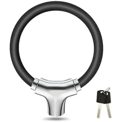 Antivol vélo avec câble en nylon, Antivol vélo avec clé, Antivol trottinette électrique, Très solide (1/5)