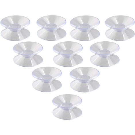 Lot de 10 ventouses Double Face en PVC pour Verre et Plastique 30 mm-Fei Yu (1/5)