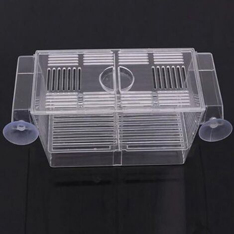 Pondoir Flottant 2 en 1 Aquarium d'Elevage Incubateur de Poissons Boîte (12 x 7 x 7cm)-Fei Yu (1/5)