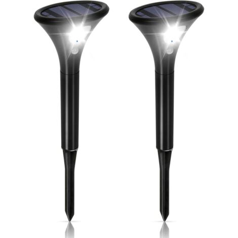 Ensoleille – Lampe solaire extérieure avec détecteur de mouvement IP65 – Éclairage LED sans fil réglable – Autonomie 10-12H – Angle de détection 120°