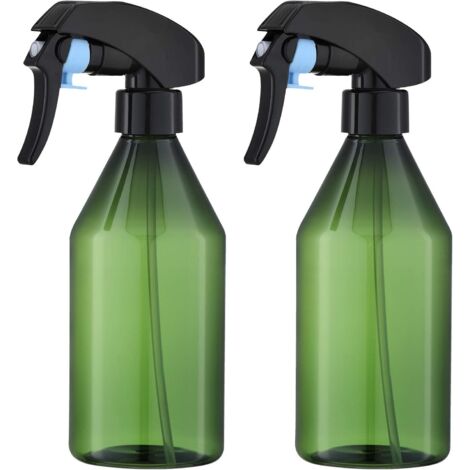 300ml Vaporisateur Plastique (2 Pièces) Pulverisateur Vide, Flacon Spray, Brumisateur pour Plante, Cheveux, Jardin (Vert)-Fei Yu (1/5)