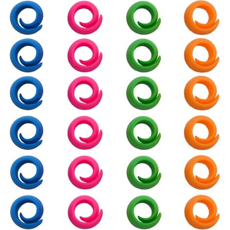 24 clips de support de fil de Cônette pour bobines empêchent efficacement le déroulement du fil, décollent les bobines de fil, le porte-fil et l'organisateur-Fei Yu (1/5)