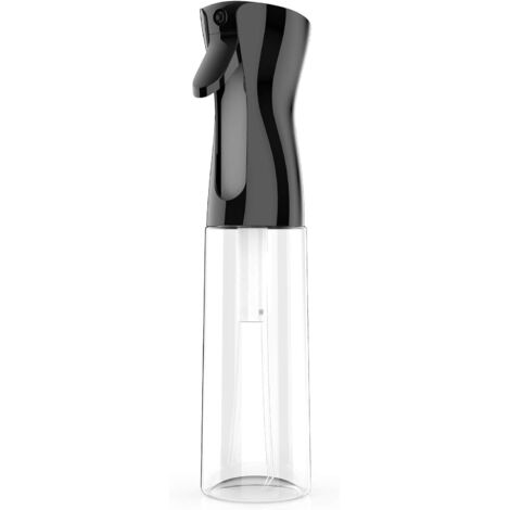 Spray Capillaire, Spray Coiffant 300ML Outil de Brume Capillaire Ultra Fine pour Coiffeur/Plantes/Fleurs Noir+Transparent-Fei Yu (1/4)