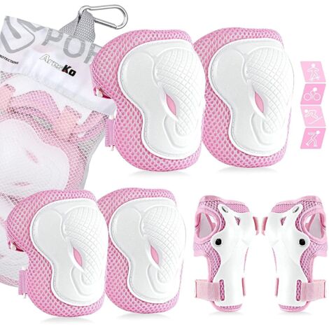 Genouillères en ligne pour enfants, doublures pour enfants, ensemble de genouillères, coudières 6 en 1, protège-poignets, ensemble d'équipement de protection-Fei Yu (1/5)