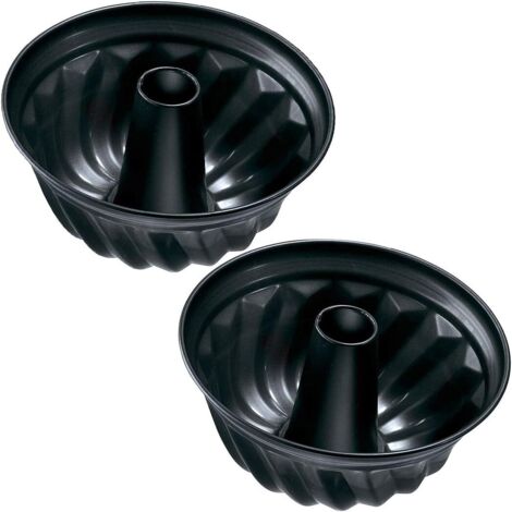 Moule à pâtisserie 2 pièces - Moule à gâteau Miotlsy Gugelhupfform Ø 22 cm Stable et recouvert d'un revêtement antiadhésif-Fei Yu (1/5)
