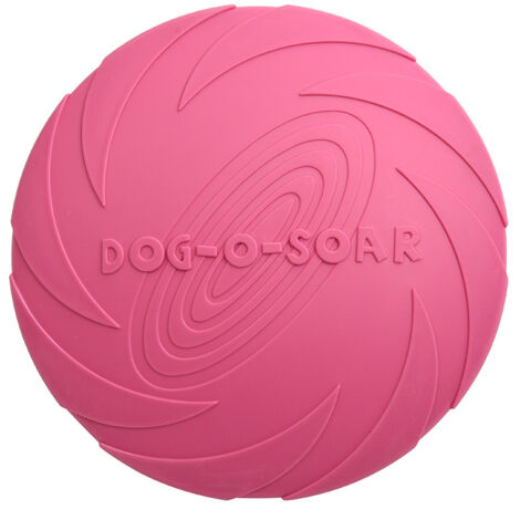plat chien frisbee(rose rouge) (1/5)