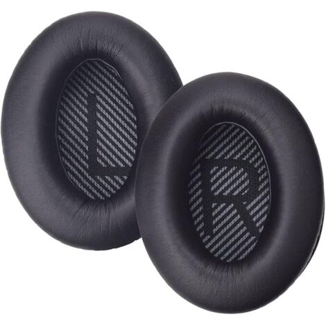 Remplacement Orœillettes pour QC25, Coussin d'oreille Coussin pour Bose Calme Confort 15 QC15 QC35 Ae2 Ae2i Ae2w, Autour des écouteurs d'oreille Coussinets et Tapis de Mousse intérieure (Noir)-Fei Yu (1/7)