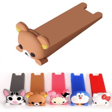 Butée de porte avec animal en caoutchouc, butée de porte dômestique, antidérapante, cale de porte silencieuse, adaptée pour chambre d'enfant, salle de bain, salon, balcons, portes coulissantes, portes (1/5)