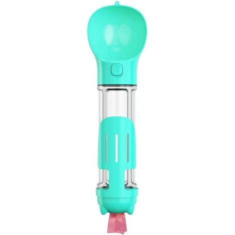 Distributeurs d'eau pour Chiens Boîteille d'eau pour Animaux de Compagnie Boîteille d'eau de Voyage pour Chien Portable avec Contenant de Nourriture Détachable pour Boire et Manger 2-Fei Yu (1/4)