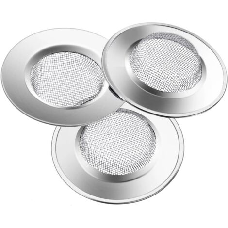 3PCS Filtre à évier Filtre de vidange en Acier Inoxydable de 7.7cm,Empêcher des Débris Obstrués pour évier de Cuisine,Bain lavabo, Baignoires-Fei Yu (1/5)