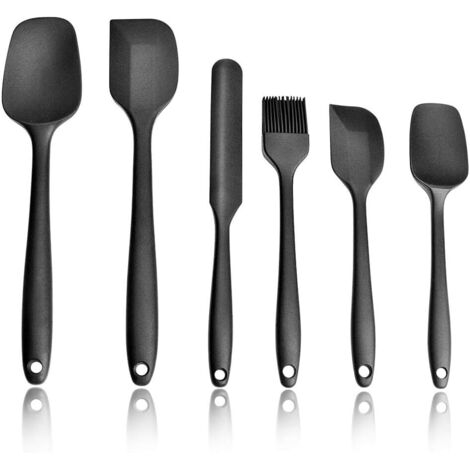 Spatule SiliCône, Spatule Cuisine, Outil Cuisine en SiliCône de Qualité Alimentaire, Noir-Fei Yu (1/4)