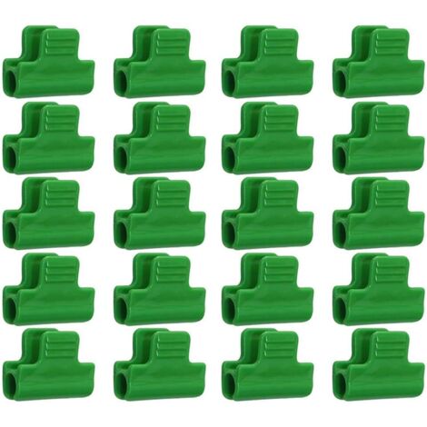 Lot de 20 Clips de Fixation pour Film de Serre, Plastique Laminé, Clips pour Abris Bannières, Cadres Et Couvertures de Rangée de 11 mm de Diamètre-Fei Yu (1/5)