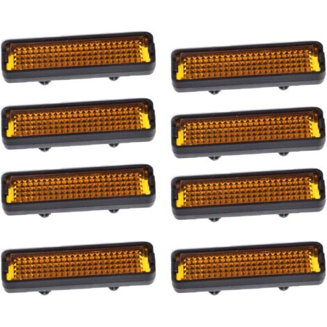 8pcs réflecteurs de pédale de vélo de sécurité, Réfléchissant Accessoire de Vélo, pour vélo de Nuit, pour pédales(5.3 x 1.5cm)-Fei Yu (1/5)