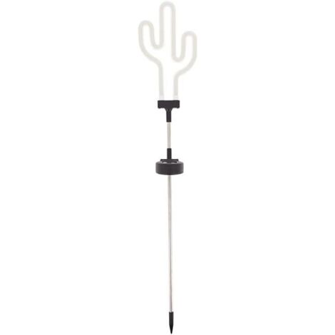 Piquet néon «Cactus» LED solaire, Couleur verte, IP44-Spécial extérieur  SOCACTUS [Classe énergétique A++]-Fei Yu