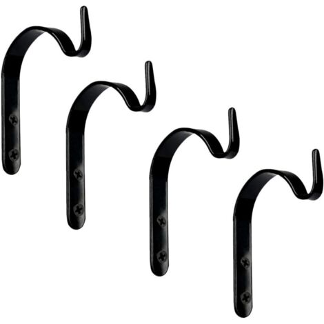 4 Pièces Support Jardiniere Balcon en Métal Support pour Plantes Suspendues Crochets Fer forgé Décoration Rustique Vintage Style Support de Mur Crochet pour Suspendre Lanterne Mangeoire Manteau Jardin (1/5)