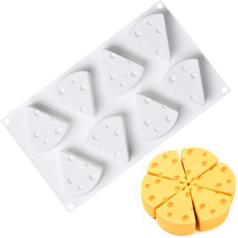 3D Moule en SiliCône en Forme de Fromage Moule en SiliCône pour Cheesecake 3D Moule SiliCône Gateau Mousse Fromage Fromage pour Patisseries Chocolat Moule de Décoration de Gateau Moule à Fromage-Fei Y (1/4)