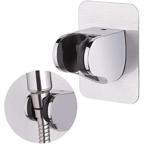 Support de douche, Main Remplaçable Support Pommeau de Douche,3M Autocollant Support de Pomme de Douche Mural Détachable Avec à Angle Réglable(2 pcs) mural pour salle de bain Accessoire-Fei Yu (1/5)