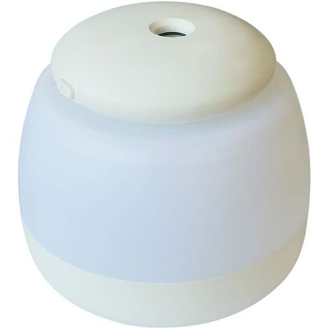 Mini diffuseurs d'huiles essentielles, petit humidificateur à brume fraîche chargé USB 150 ml avec lumière LED à 7 couleurs et mode d'arrêt automatique pour chambre à coucher, bureau (blanc)-Fei Yu (1/5)