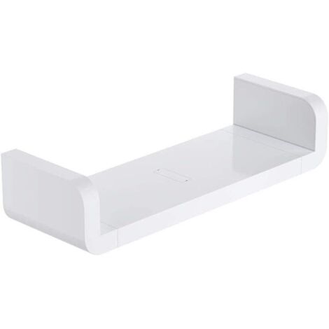 Étagère Murale étagère Flottante, Non perforée, utilisée pour l'affichage Mural de Salle de Bain, utilisée pour la décoration de la Maison/Cuisine/étagère de Rangement de Salle de Bain (Blanc)-Fei Yu (1/5)