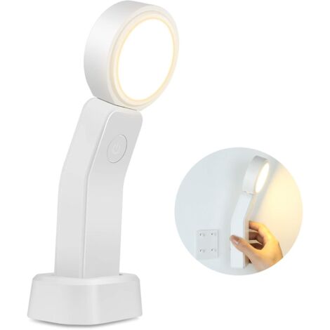 Veilleuse LED Portable Contrôle Tactile Veilleuse pour Enfants avec Rotation 360° Luminosité Réglable Mini Lampe Veilleuse de Bureau Rechargeable pour Cuisine, Bureau, Armoire-Fei Yu (1/5)