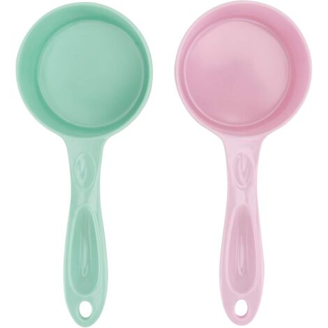 Cuillère doseuse de nourriture pour chien 2 pièces (rose + vert)-Fei Yu (1/2)