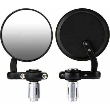 Rétroviseurs de moto, rétroviseurs de moto ronds 7/8 pouces 22mm miroir d'extrémité de barre ronde-Fei Yu (1/5)