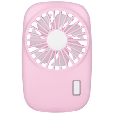 Ventilateur De Poche Mini Puissant Petit Ventilateur Portable Personnel Vitesse Réglable Refroidissement Rechargeable USB - Rose