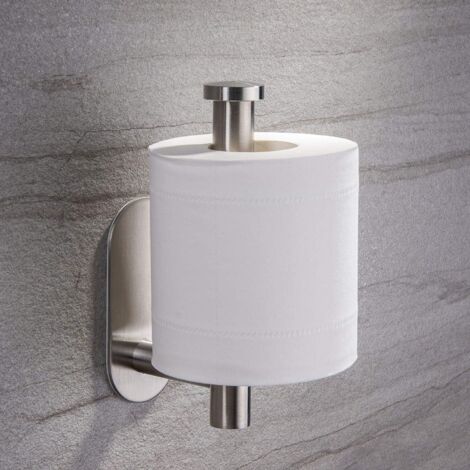 Auto-adhésif Porte papier hygiénique, Porte-rouleau de toilette en acier inoxydable pour salle de bain et cuisine-Fei Yu (1/5)