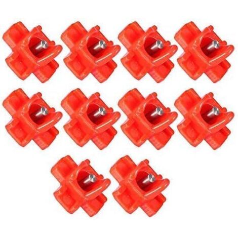 Abreuvoir Poules, 10pcs Poulet Automatique en Eau Côté Horizontal Mamelons au Poulet élevage de la Volaille Distributeur d'eau Potable Abreuvoirs pour Canards Poule Dindes Oies-Fei Yu (1/5)