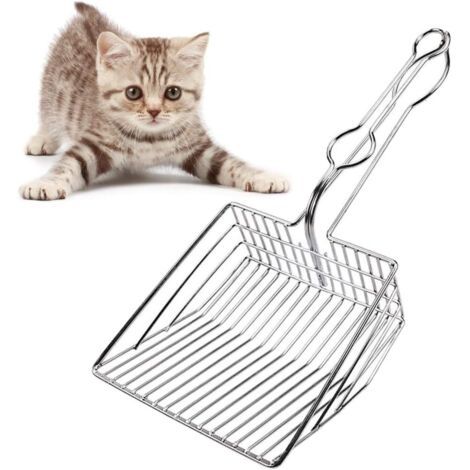 Pelle à Litière en Métal pour Chat, Grand Cats Litter Shovel Durable Cat Litter Scoop Metal Scoop Kitten Toilet Cleaning Scoop-Fei Yu (1/4)