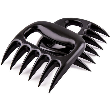 Fourchette à viande pour barbecue, 2 pièces, fourchette à nourriture, griffe d'ours, diviseur de viande, chauffage Anti-brûlure, Gadgets de cuisine (1/5)