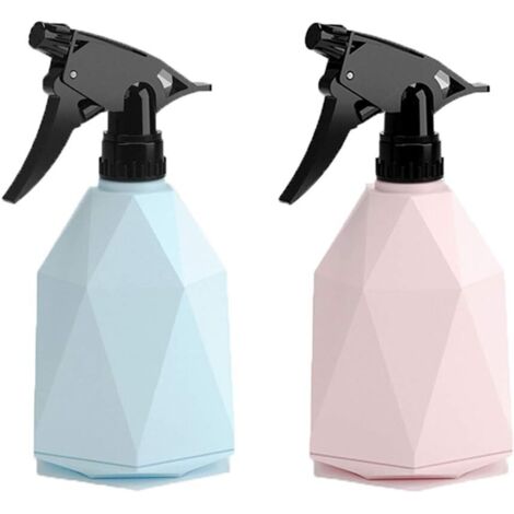 Multifonction Vaporisateur Boîteilles Plastique Flacon Pulvérisateur Plastique Avec Gâchette Pulvérisateur d’Eau Arrosage Brume Fine Fleurs Pour Arroser Plantes Fleurs Salles Nettoyage 2Pièces 600ml-F (1/5)