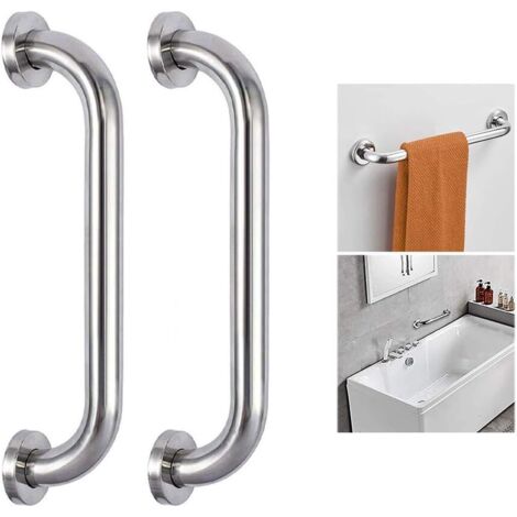 2 Pièces Barre D'appui pour Personnes agées Poignée de Baignoire Poignée Murale Poignée de la Barre D'équilibre de la Salle de Bain Prévention des Chutes Main Haute Qualité Courante D'escalier-Fei Yu (1/5)