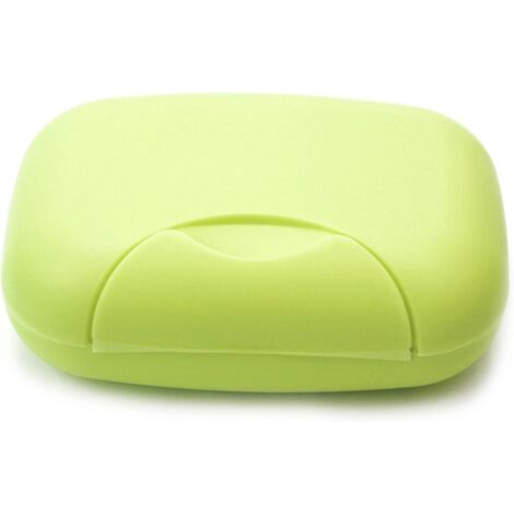 Voyage Savon Plastique Boîte Plat Porte Conteneur Boîte de Rangement avec Serrure Grande Taille Vert-Fei Yu (1/5)
