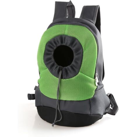 Sac à Dos Respirant Confortable pour Animaux de Compagnie pour Faire du vélo, Faire de la randonnée, Voyager, Faire du Shopping (L Size, Green)-Fei Yu (1/4)