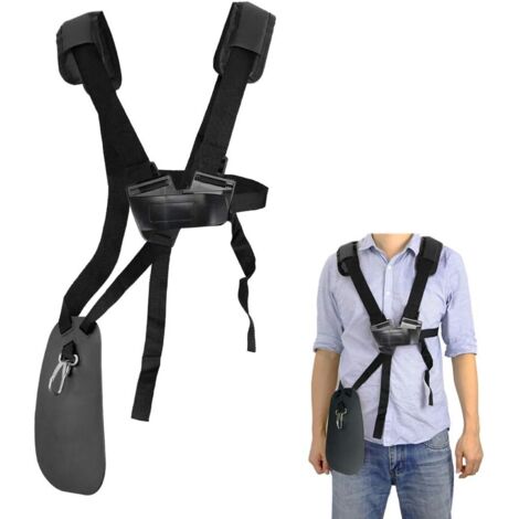 Tondeuse à bandoulière-tondeuse à harnais double épaule avec ceinture de nylon durable Adjuestable pour débroussailleuse ou Gardenning ( Noir pour STIHL FS, taille-bordures série km)-Fei Yu (1/5)