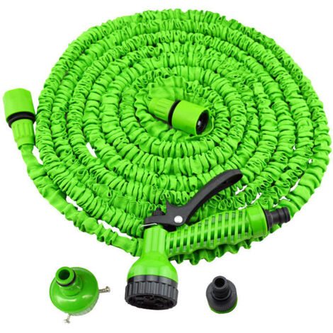Tuyau d'arrosage Extensible de 30m, Tuyau Extensible à Pression d'Eau avec Pistolet Pulvérisateur 7 Fonctions,Tuyau Arrosage Flexible 100FT Anti-Fuite Tuyai Arrosage pour Irrigation Jardin-Fei Yu