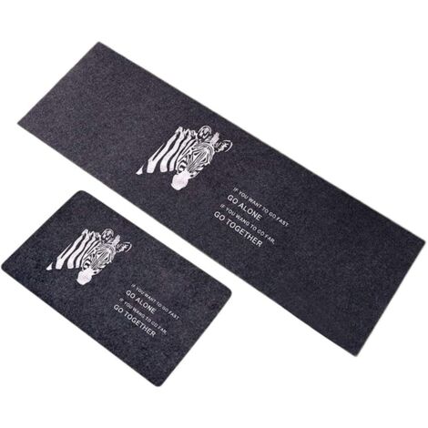 Tapis Cuisine Antidérapant 2 Pièces, Absorbant Eau Tapis pour entrée de Salle de Bain, Paillasson Tapis de Sol Cuisine Devant Evier 4 S-Fei Yu (1/3)