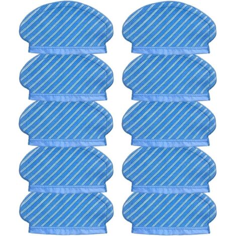 10 Pièces Lingettes de Nettoyage pour Ecovacs Deebot Ozmo 920 950 Accessoires pour Aspirateur Robot Lingettes, de Rechange Pièces de Chiffon de Rechange Ensemble d'Accessoires de Vadrouille-Fei Yu (1/3)