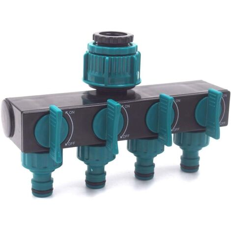 Robinet Shunt 4 Voies Tuyau Duplicateurs Métal Connecteurs Par Supplies Robinet Fixations Arroseurs Rapide Eau Tuyau Arrosage Jardin-Fei Yu (1/4)